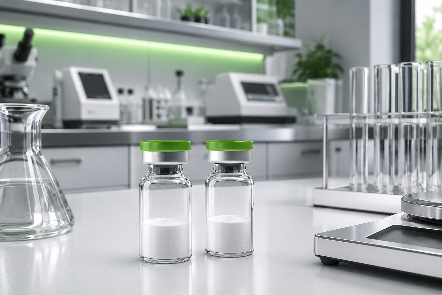 Research grade materials in a lab setting