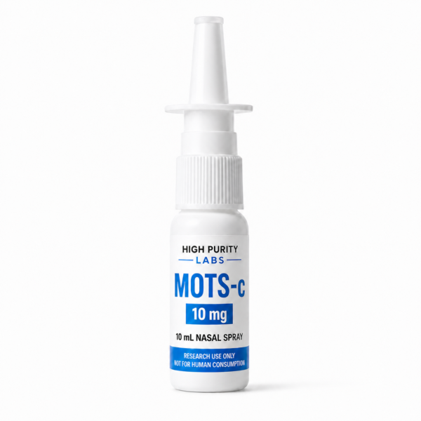 High Purity Labs MOTS-c 10 mg research spray bottle