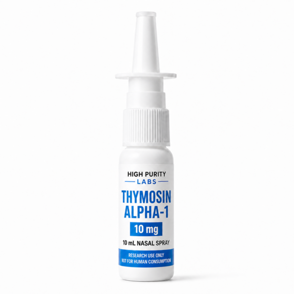 High Purity Labs Thymosin Alpha-1 10 mg research spray bottle